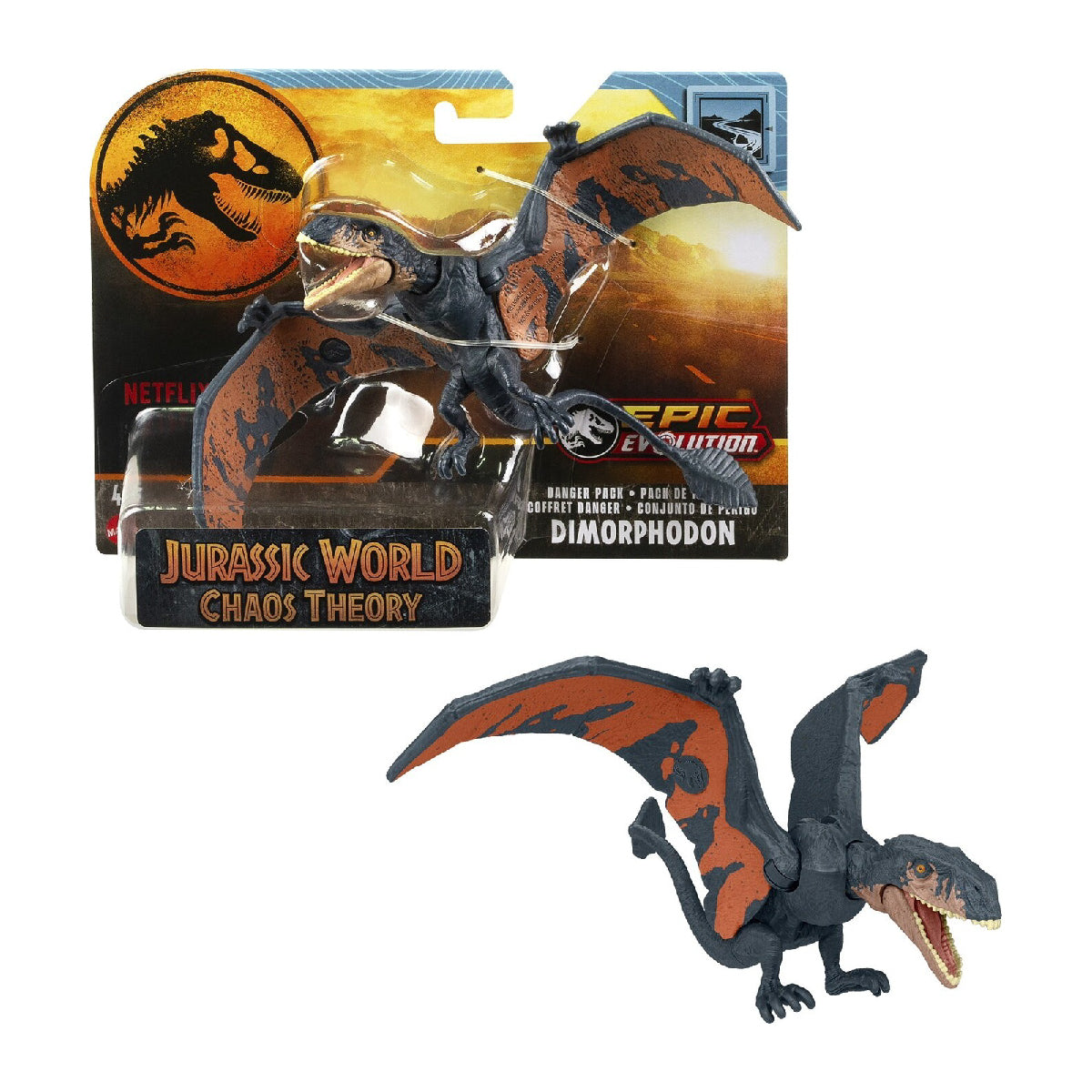 Mô Hình Khủng Long Dimorphodon 6 Inch Có Khớp Linh Hoạt Jurassic World Mattel Hln49