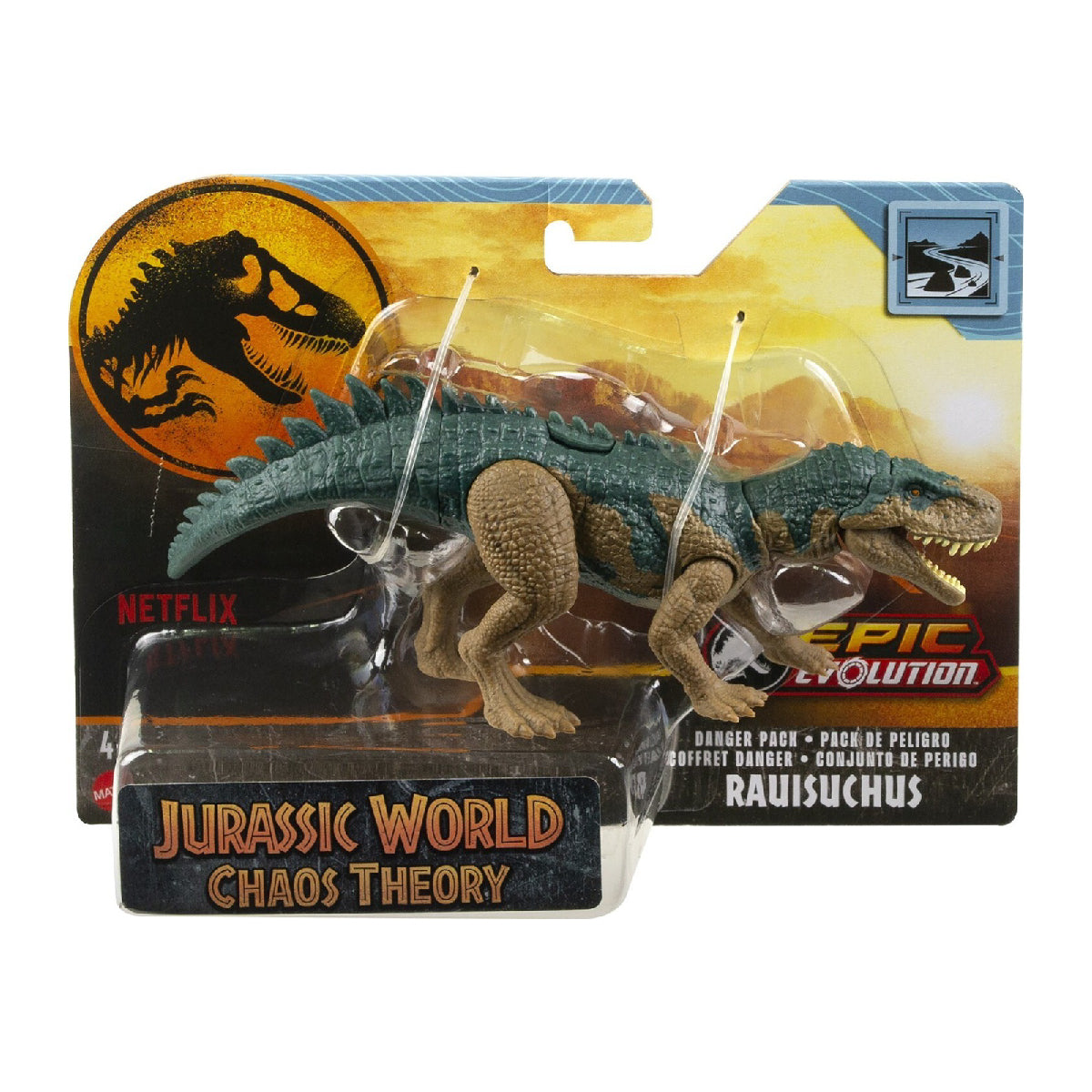 Mô Hình Khủng Long Rauisuchus 6 Inch Có Khớp Linh Hoạt Jurassic World Mattel Hln49