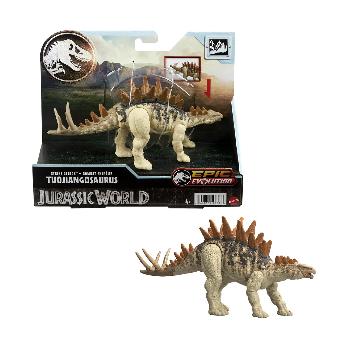 Mô Hình Khủng Long Tấn Công Tuojiangosaurus Jurassic World Mattel Htk62/Hln63