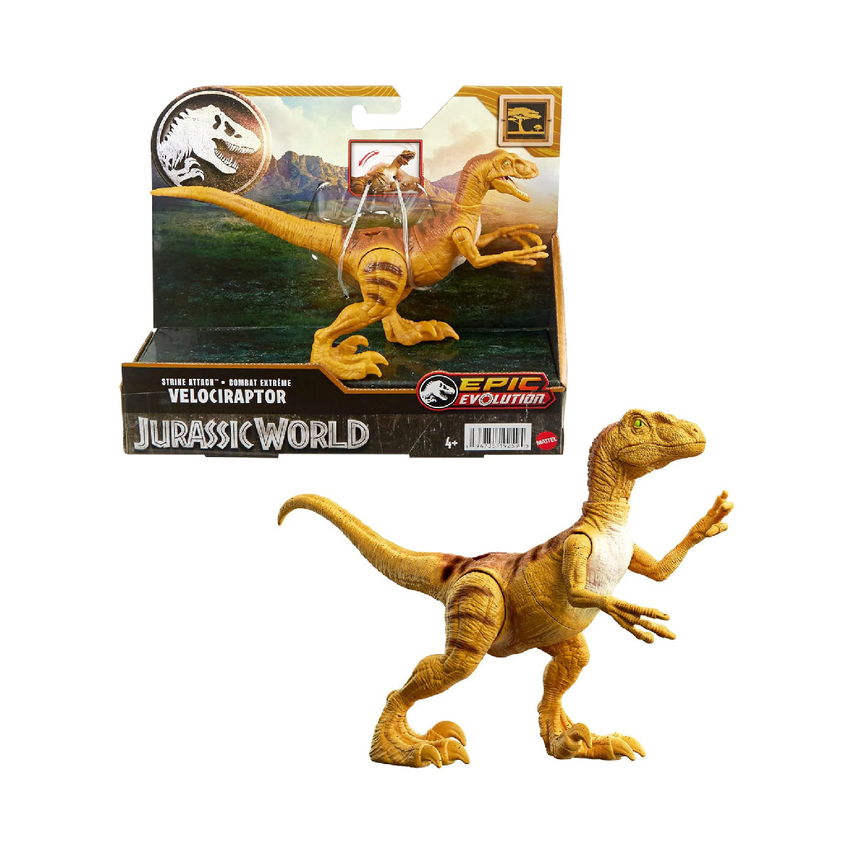 Mô Hình Khủng Long Tấn Công Velociraptor Jurassic World Mattel Hln63