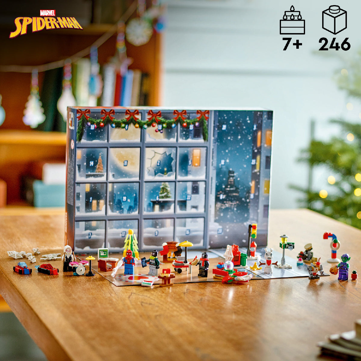 Đồ Chơi Lắp Ráp Lịch Giáng Sinh Người Nhện 2024 LEGO SUPERHEROES 76293