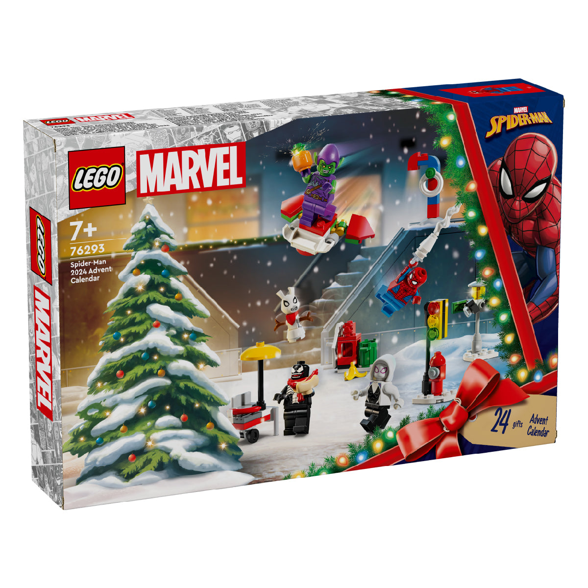 Đồ Chơi Lắp Ráp Lịch Giáng Sinh Người Nhện 2024 LEGO SUPERHEROES 76293