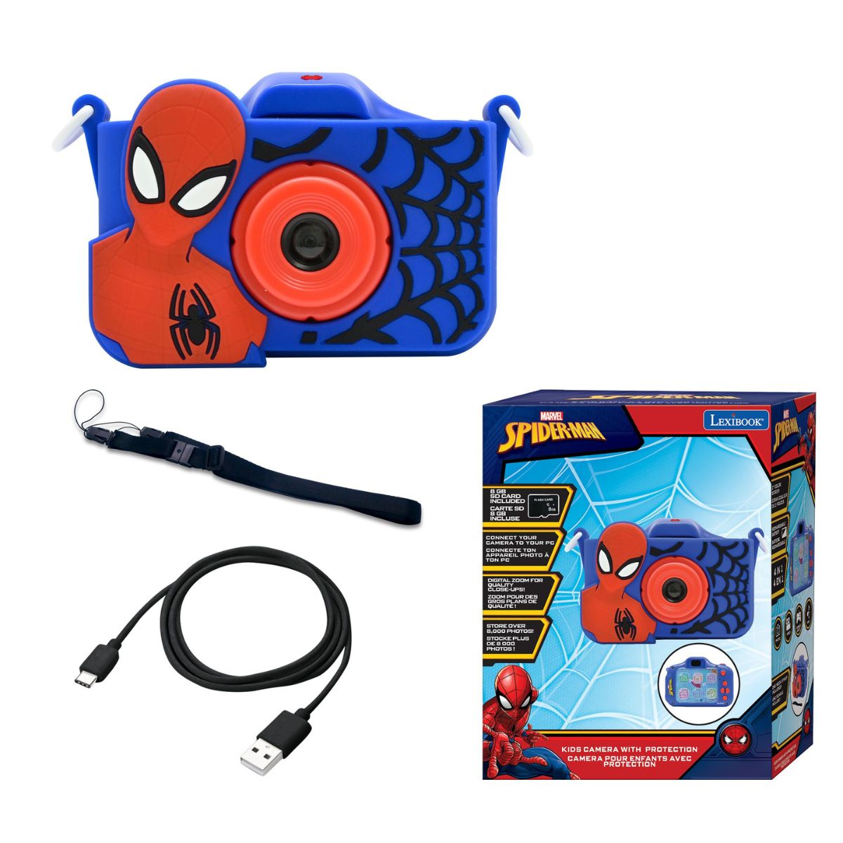 Đồ Chơi Máy Chụp Hình Thông Minh Cover Spider-Man COOLKIDS DJ078SP