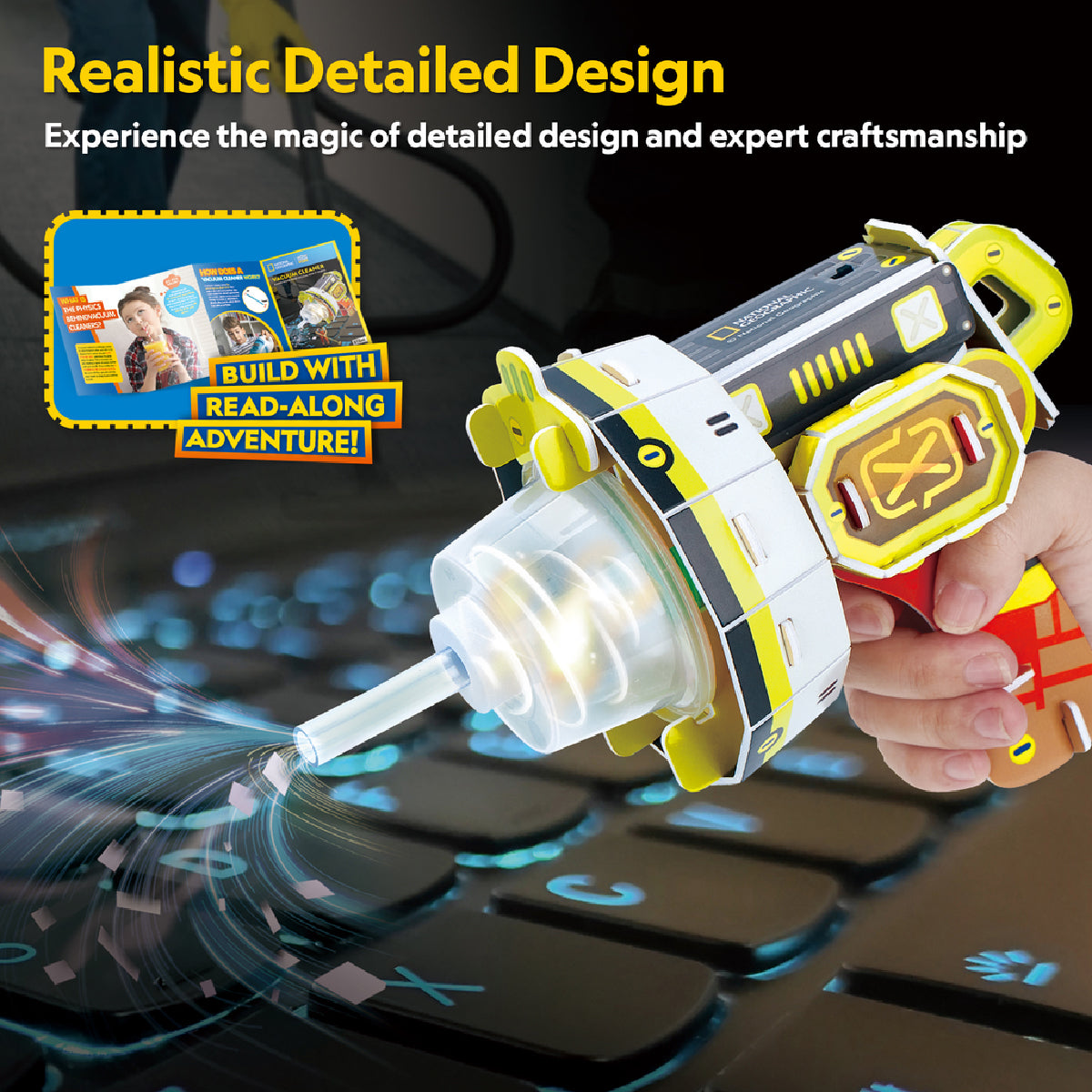 Máy Hút Bụi Chạy Pin Tự Chế Nat Geo STEAM DS1118h