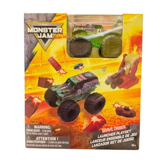 Đồ Chơi Mini Set Đường Đua Và Grave Digger 1:72 MONSTER JAM 6074604