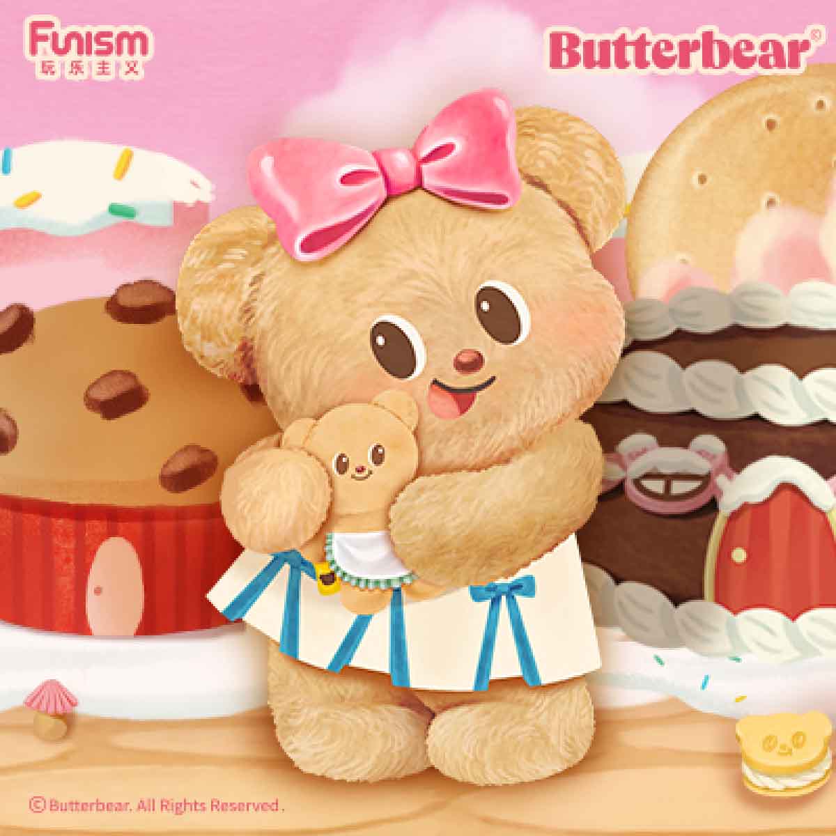 Box Rabbit 2088 Mô Hình Butterbear My Buttery Bakery Series Blind Box FUNISM MX2088
