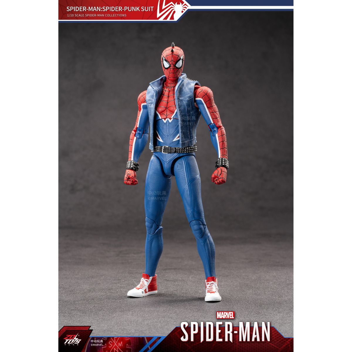 Đồ Chơi Mô Hình cao cấp Spider-Man: Spider Punk ZD TOYS 1950-04