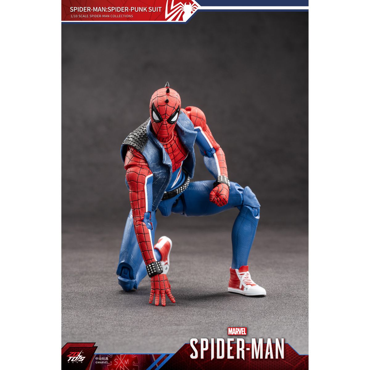 Đồ Chơi Mô Hình cao cấp Spider-Man: Spider Punk ZD TOYS 1950-04