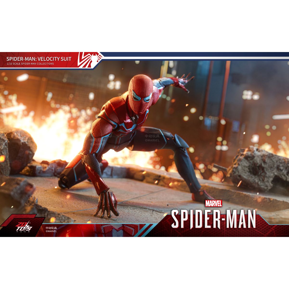 Đồ Chơi Mô Hình Cao Cấp Spider-Man: Velocity Suit ZD TOYS 1950-02