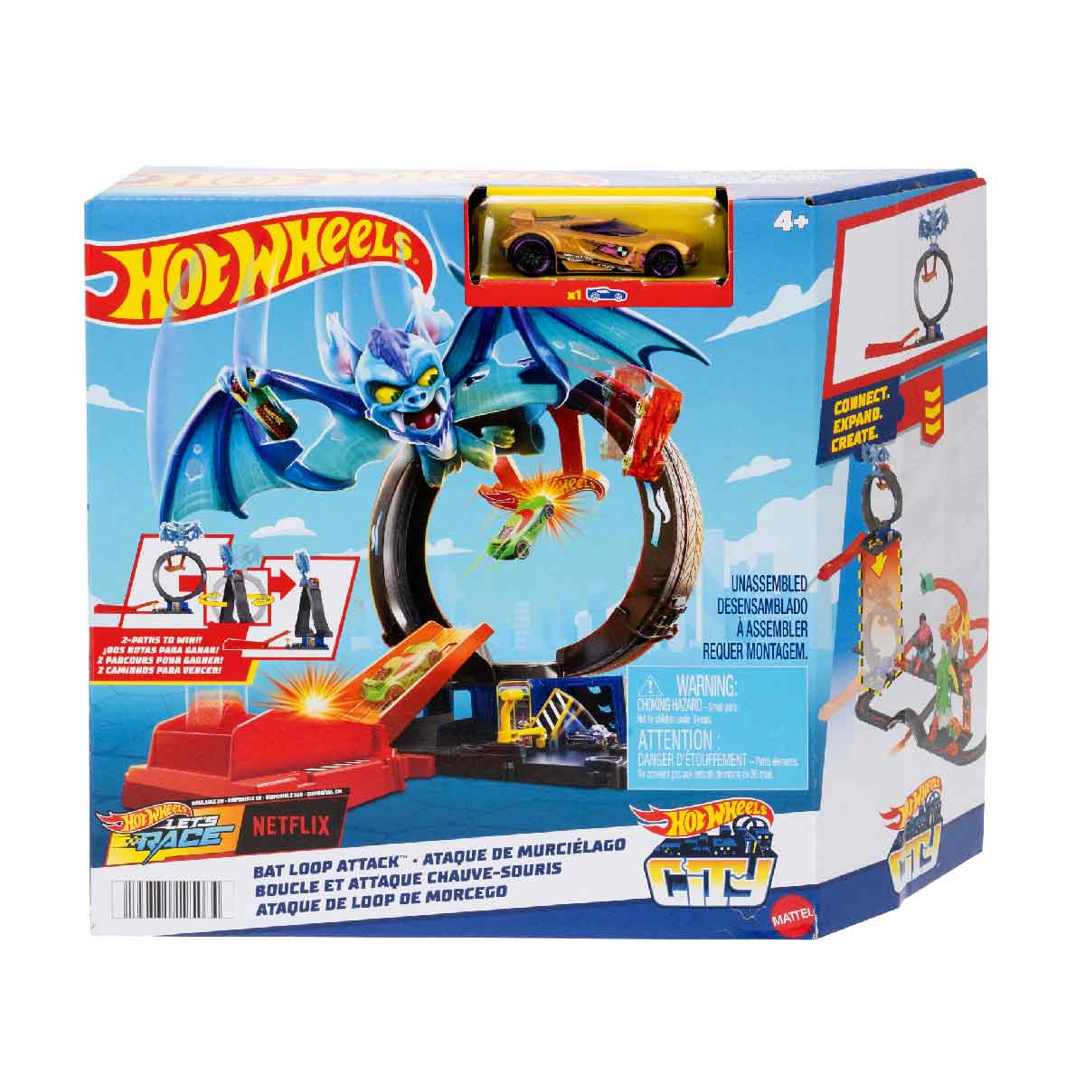 Đồ Chơi Mô Hình City Trạm Lốp Xe Dơi Siêu Đẳng HOT WHEELS HDR29