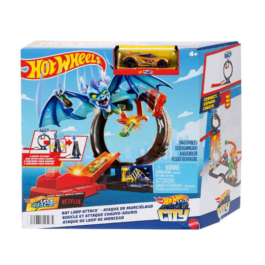 Hot Wheels HDR29 Super Deluxe City Batmobile Tire Station Model Toy