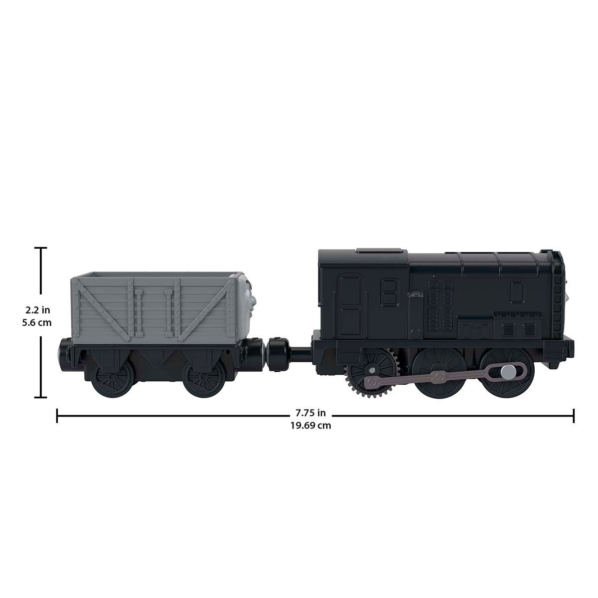 Locomotive model toy and one diesel-powered train car Thomas & Friends JLL47/JLL44