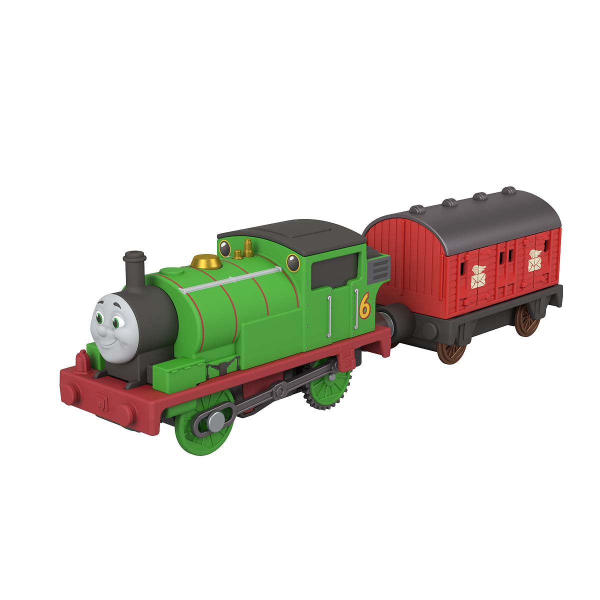Đồ Chơi Mô Hình Đầu Kéo Và 1 Toa Tàu Động Cơ Percy & Toa chở thư T&F THOMAS FRIEND JLL46/JLL44