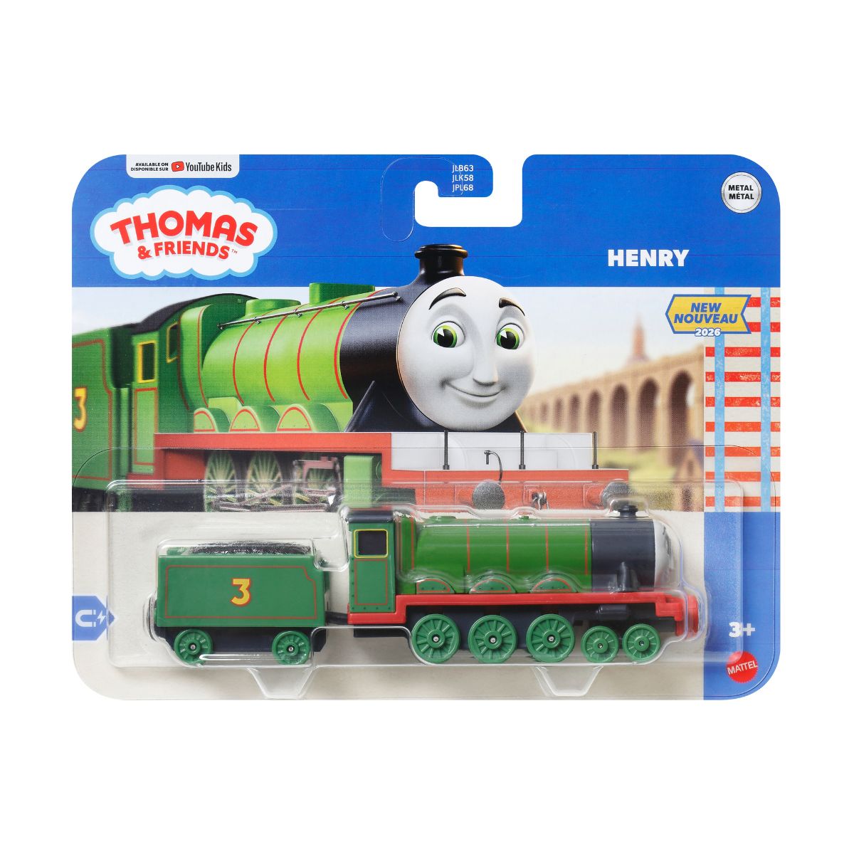 Đồ Chơi Mô Hình Đầu Kéo Và 1 Toa Tàu Henry THOMAS FRIEND JLB66/JLB63