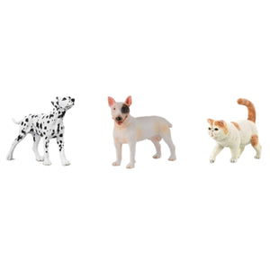 Đồ Chơi Mô Hình Động Vật Chó Sục Bò, Mèo Ba Tư, Chó Đốm COLLECTA 84308