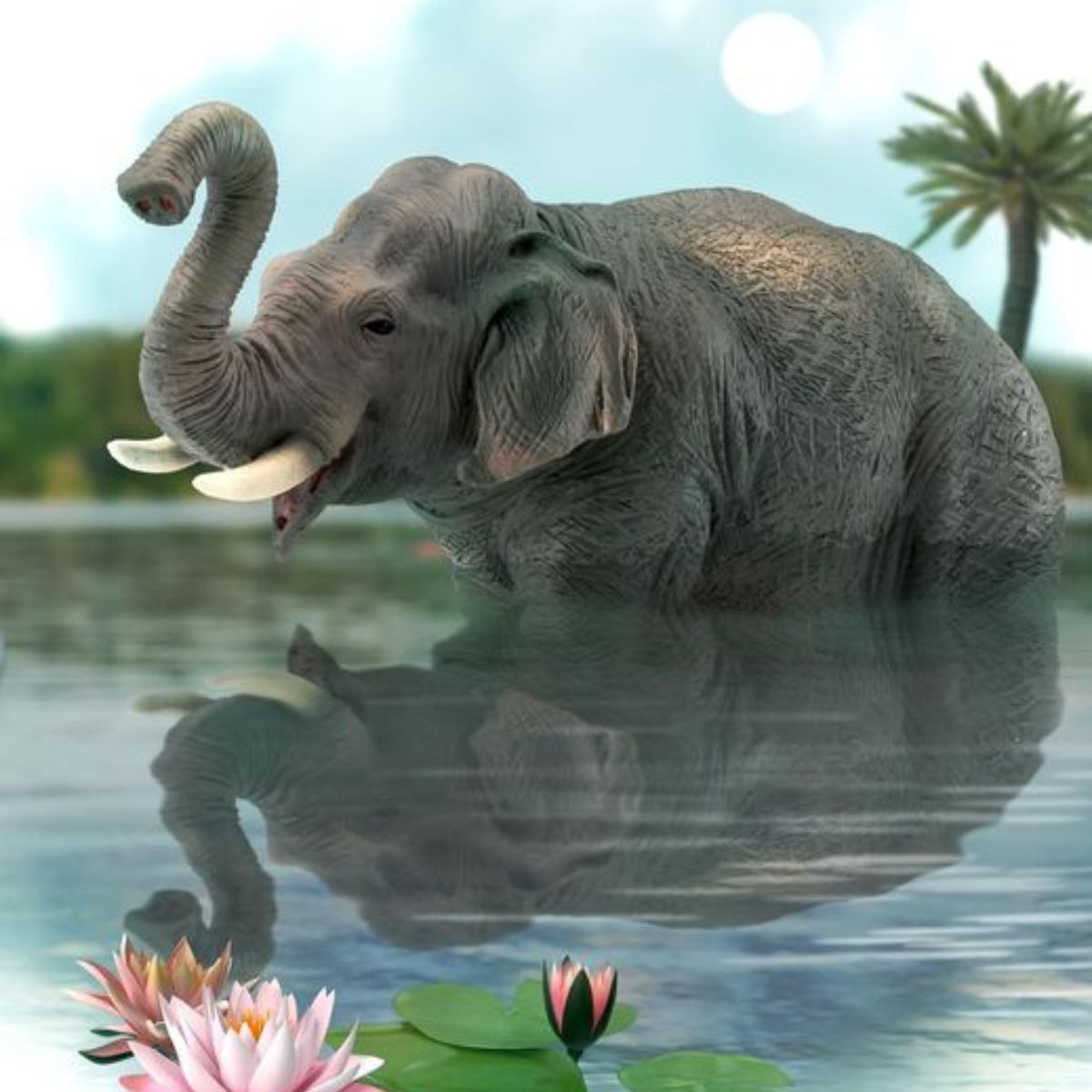 Đồ Chơi Mô Hình Động Vật Voi Châu Á COLLECTA 88486