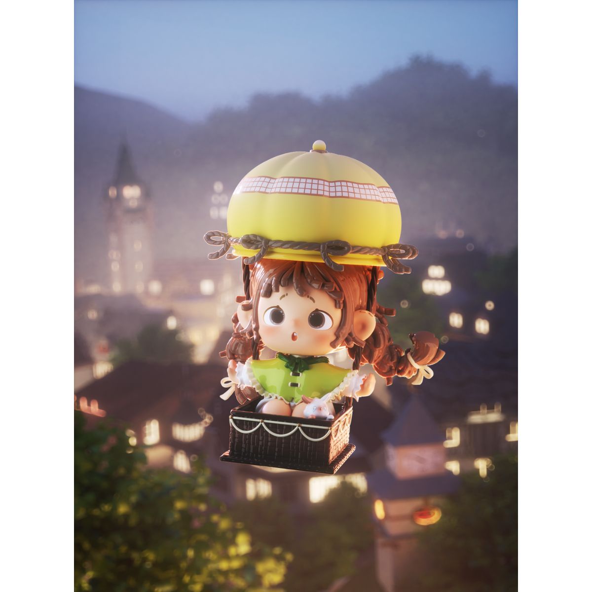 Mô Hình FurFur Glimmer City Under Night Sky HEYONE 6977558951631