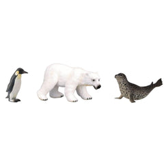 Đồ Chơi Mô Hình Động Vật Gấu Bắc Cực, Hải Cẩu Đốm, Chim Cánh Cụt COLLECTA 84307