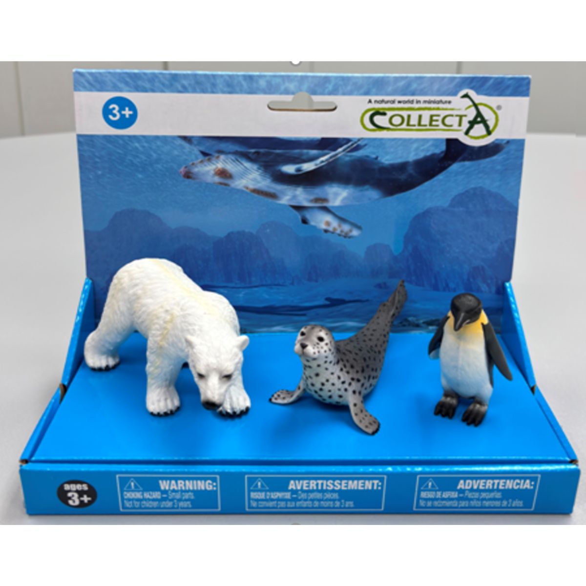 Đồ Chơi Mô Hình Động Vật Gấu Bắc Cực, Hải Cẩu Đốm, Chim Cánh Cụt COLLECTA 84307