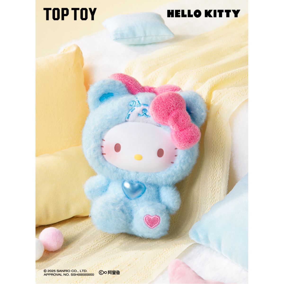 Đồ Chơi Mô Hình Hello Kitty Teddy Pajamas Series Plush Pendant TOP TOY 2303950010104