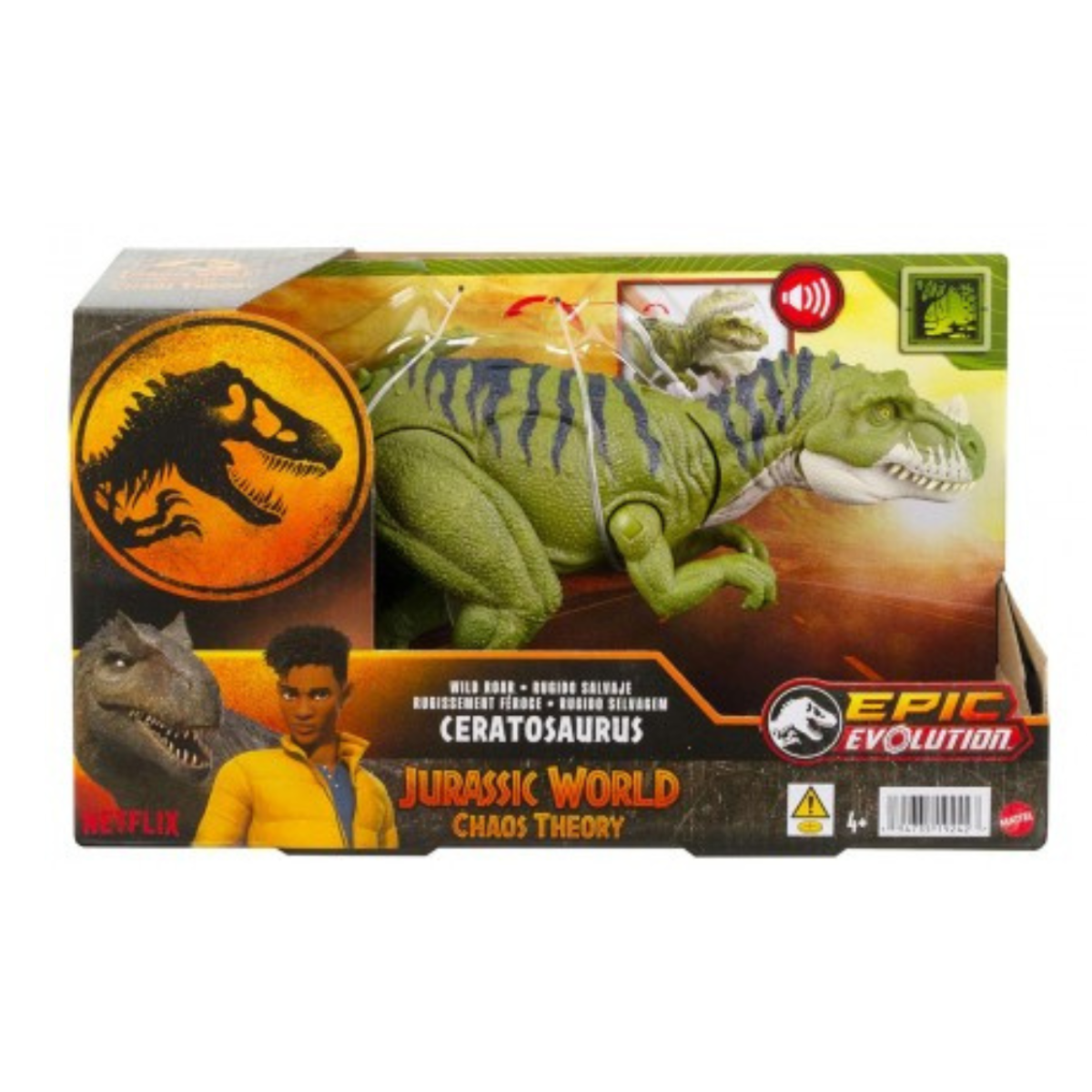 Mô Hình Khủng Long Ceratosaurus Có Âm Thanh Jurassic World Mattel Hlp14