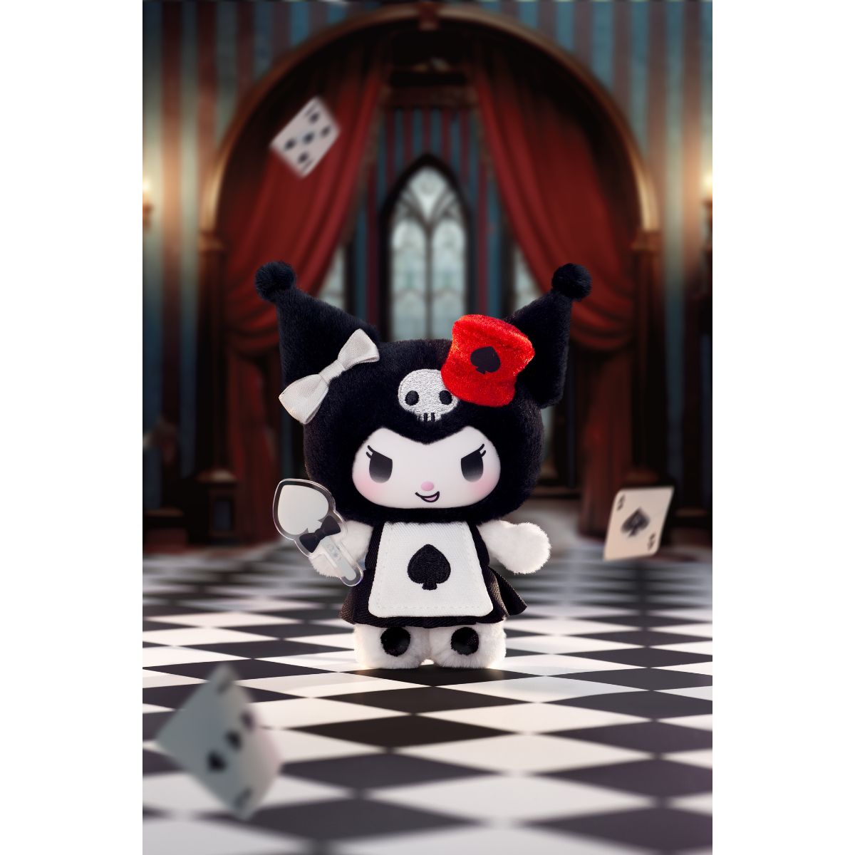 Mô Hình  Đồ Chơi Kuromi Poker Kingdom Series Plush Pendant Blind Box TOP TOY 2304094310105
