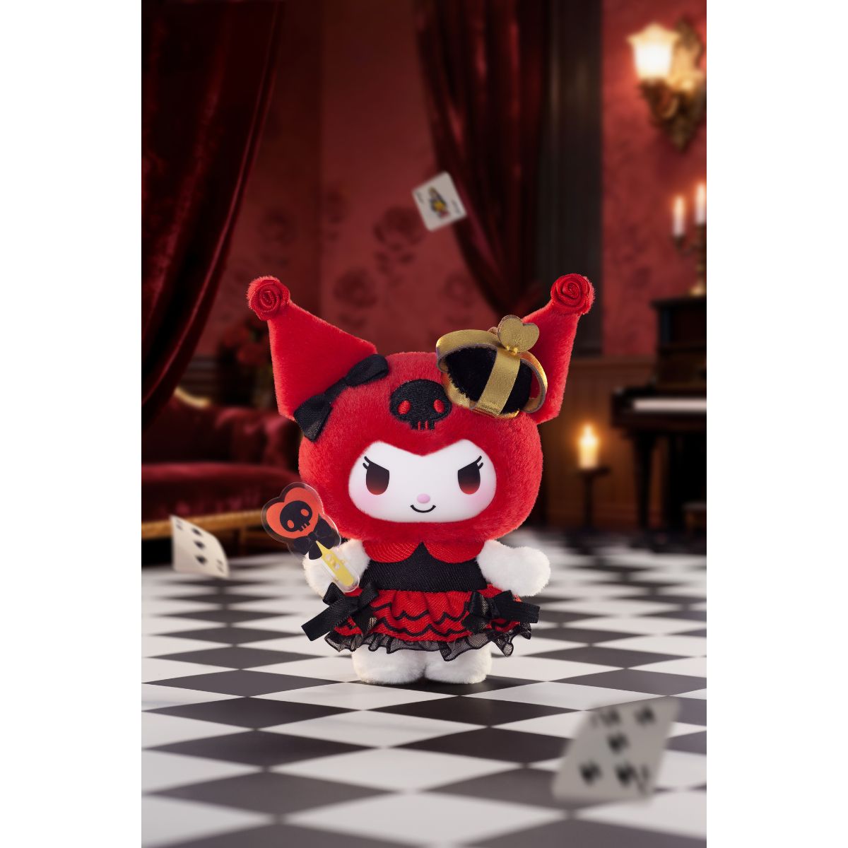 Mô Hình  Đồ Chơi Kuromi Poker Kingdom Series Plush Pendant Blind Box TOP TOY 2304094310105