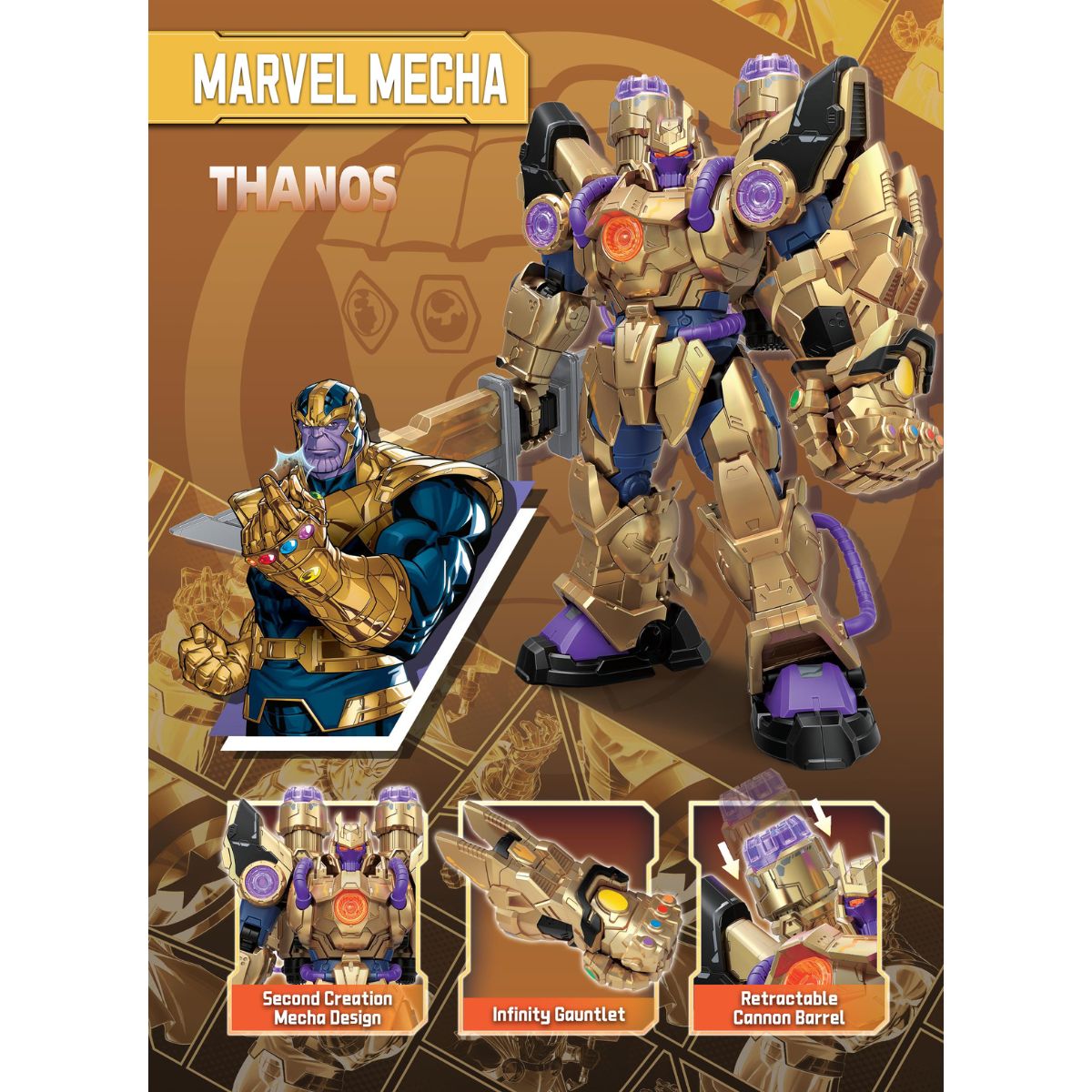 Đồ Chơi Mô Hình Lắp Ráp Marvel Mecha Thanos KEEPPLAY 73054