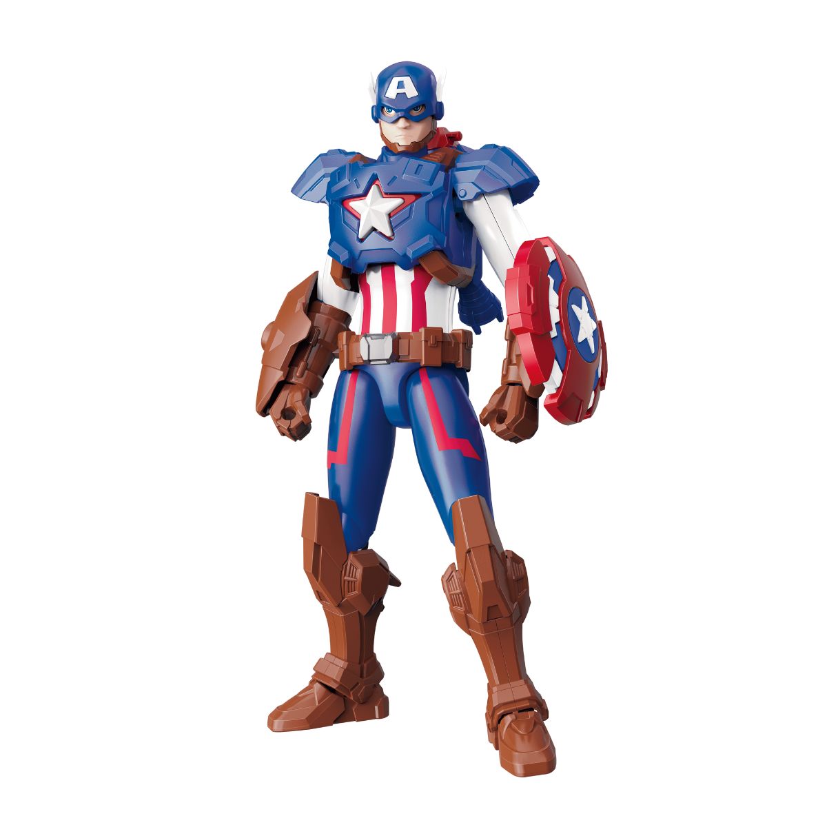 Đồ Chơi Mô Hình Lắp Ráp Marvel Super Armor Block - Captain America Keepplay 73072