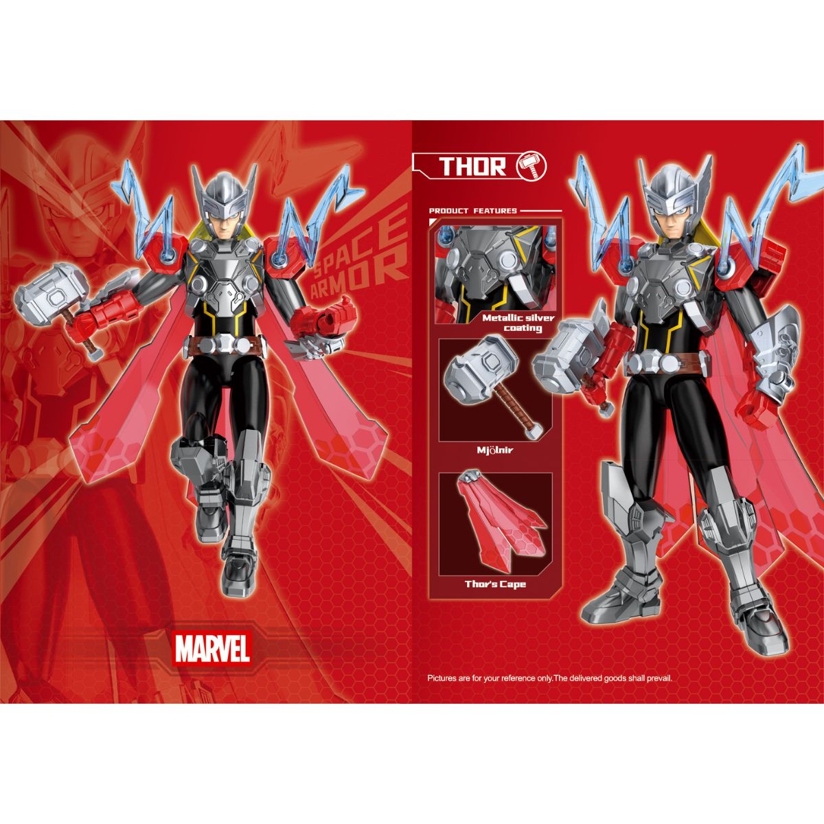 Đồ Chơi Mô Hình Lắp Ráp Marvel Super Armor Block - Thor KEEPPLAY 73074
