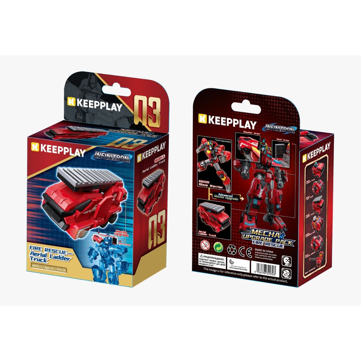 Đồ Chơi Mô Hình Lắp Ráp Trang Bị Infinite Warrior - Cứu Hỏa KEEPPLAY 46001