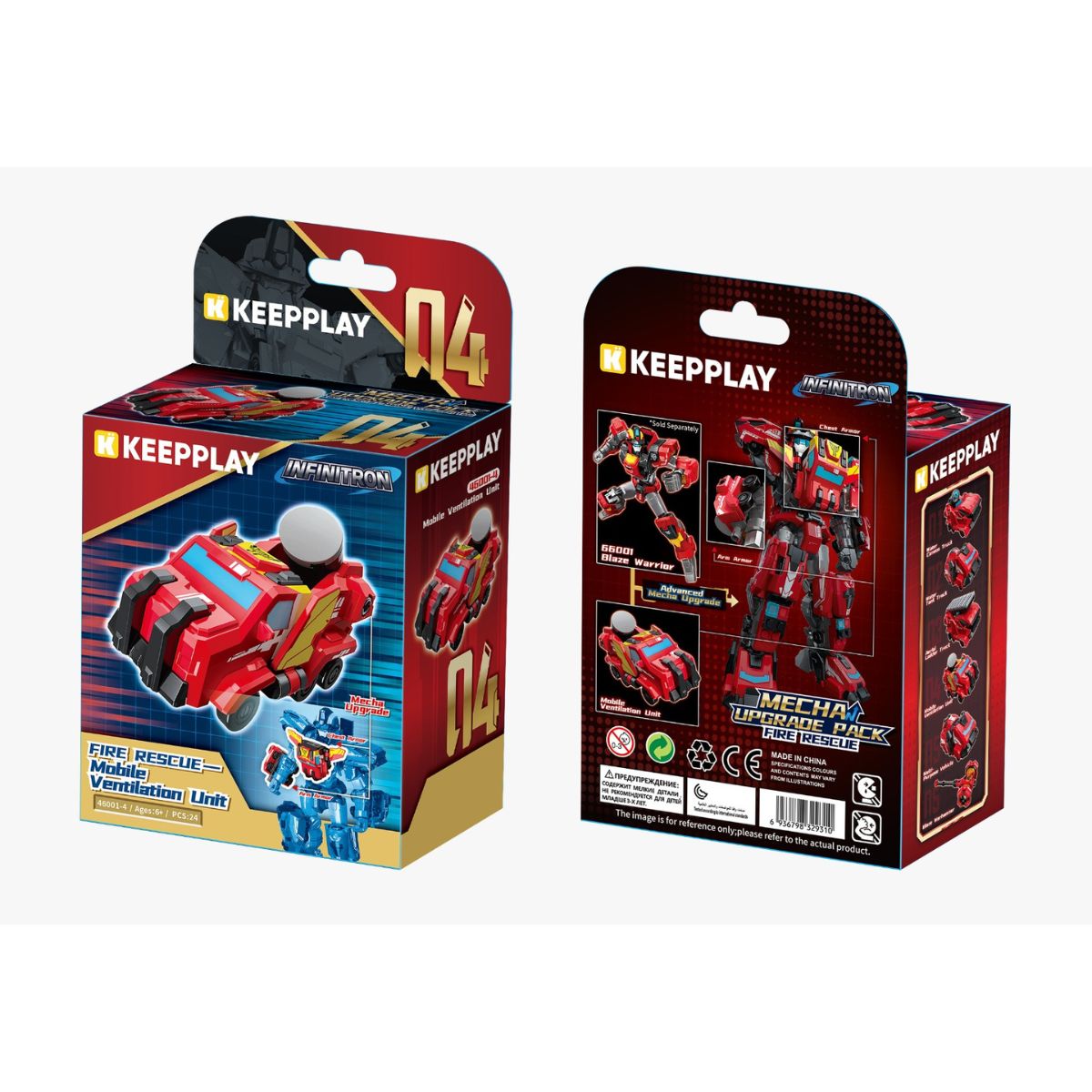 Đồ Chơi Mô Hình Lắp Ráp Trang Bị Infinite Warrior - Cứu Hỏa KEEPPLAY 46001