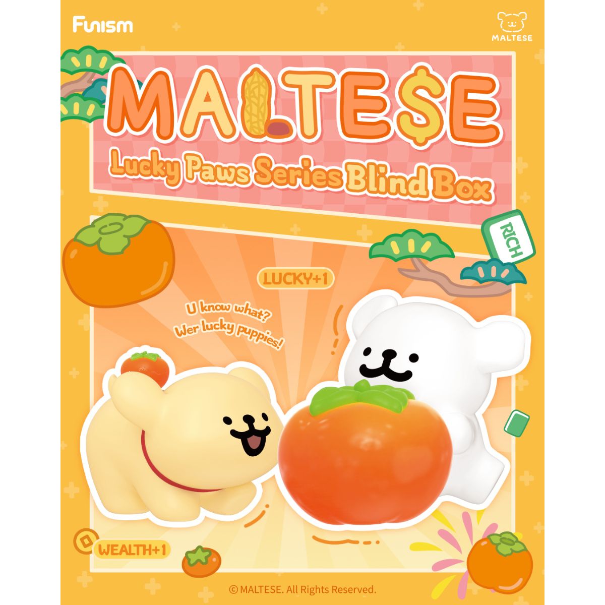 Đồ Chơi Mô Hình Maltese Lucky Paws Series Blind Box FUNISM MX2099