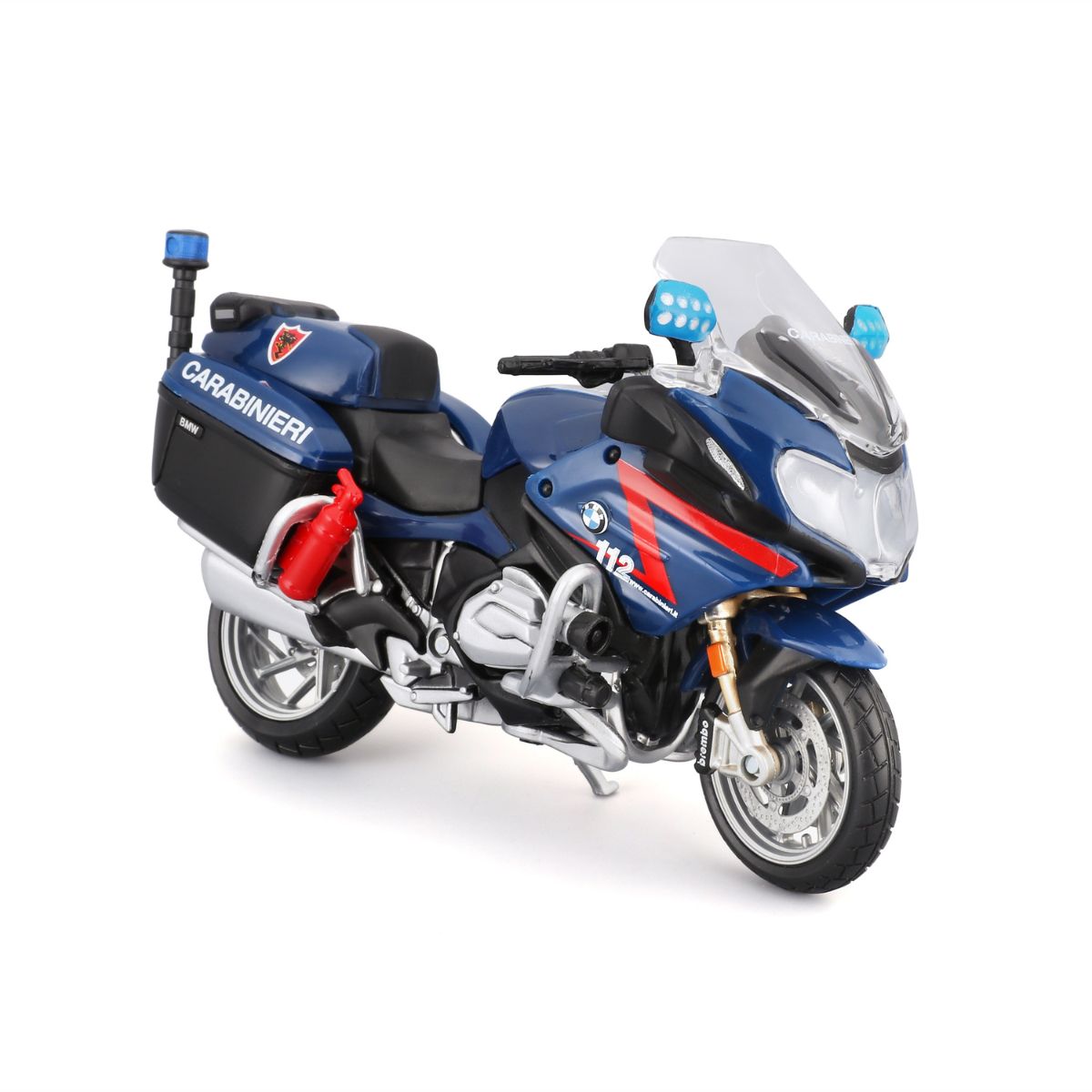 Đồ Chơi Xe Mô Hình Mô Tô Tỉ Lệ 1:18 Xe Cảnh Sát Italian Carbinieri MAISTO IT/32306