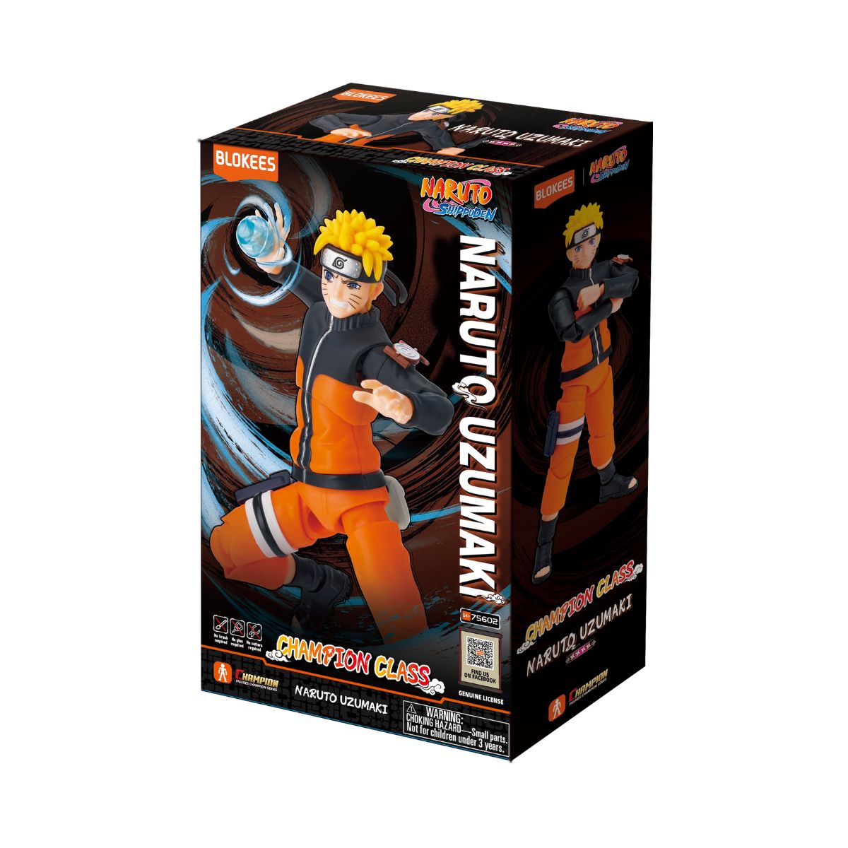 Đồ Chơi Mô Hình Naruto Champion Class Nhân Vật Naruto Uzumaki BLOKEES 75602