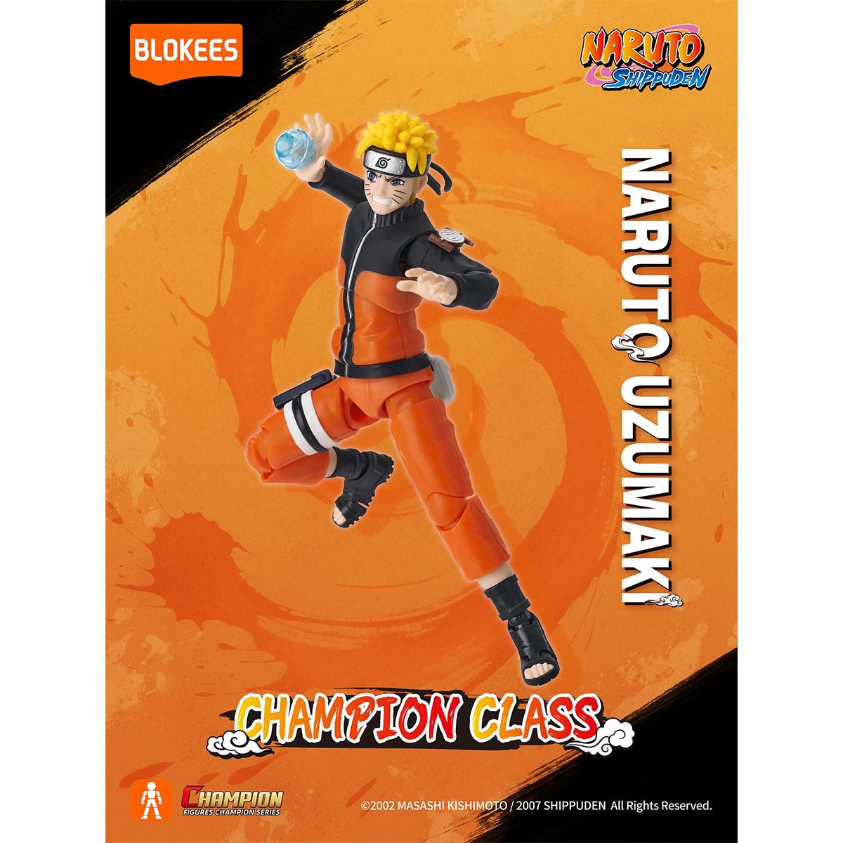 Đồ Chơi Mô Hình Naruto Champion Class Nhân Vật Naruto Uzumaki BLOKEES 75602