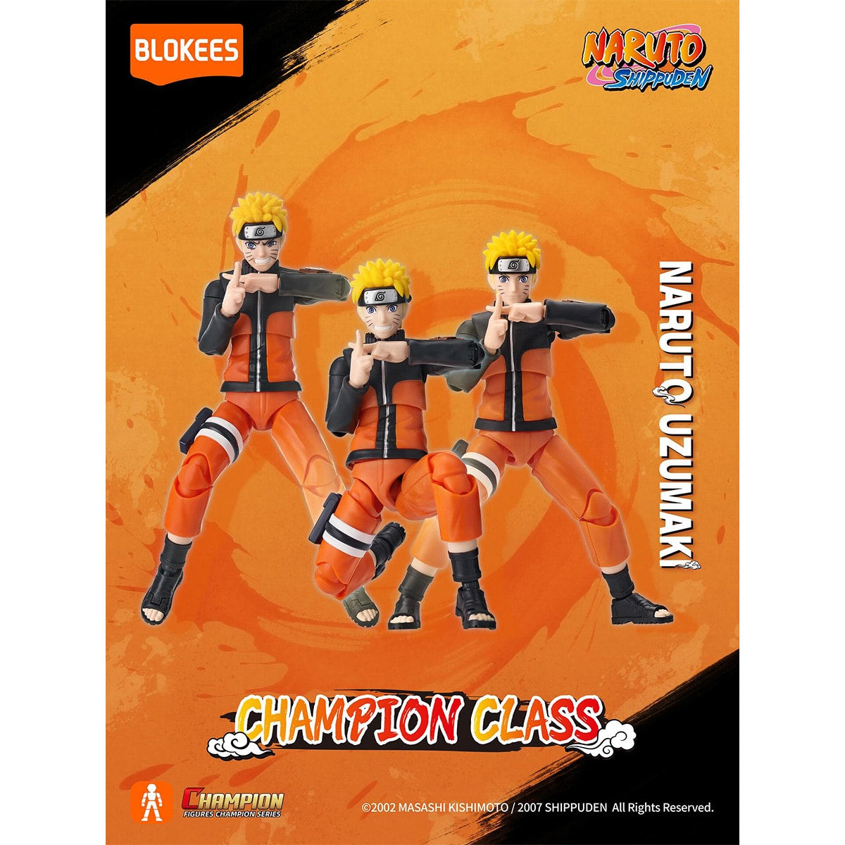 Đồ Chơi Mô Hình Naruto Champion Class Nhân Vật Naruto Uzumaki BLOKEES 75602
