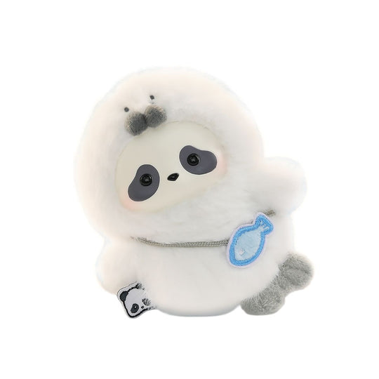 Panda Model Toy Roll The Zoo In Hands Series Plush Keychain 52TOYS 6958985072496