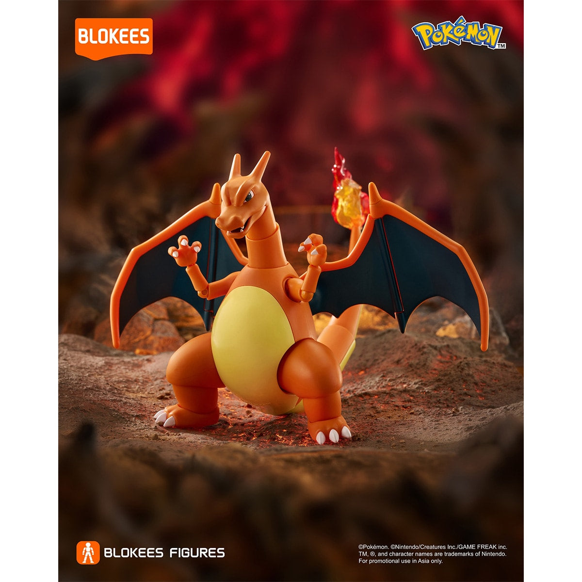 Đồ Chơi Mô Hình Pokemon CV-L Charizard BLOKEES 74104
