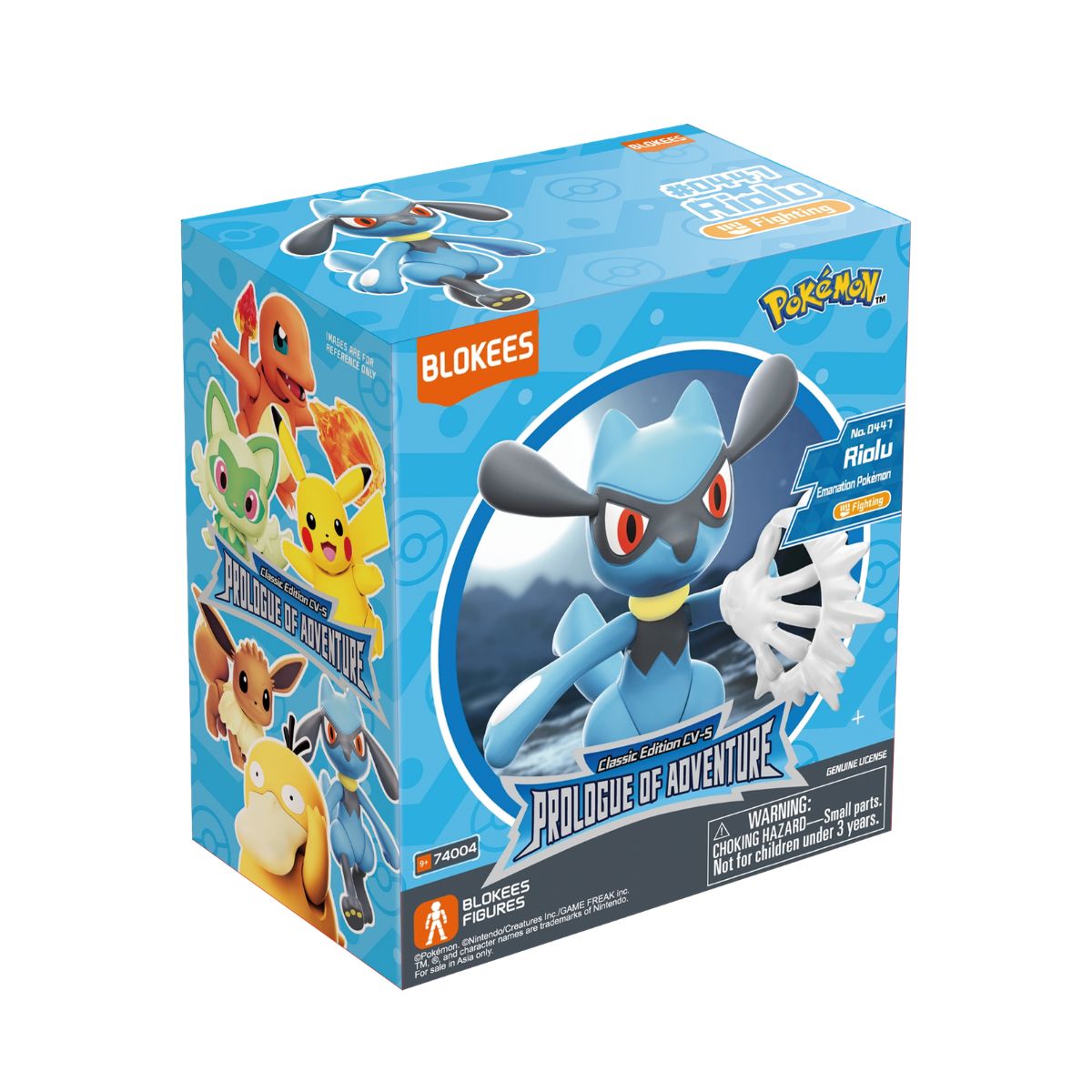 Đồ Chơi Mô Hình Pokemon CV-S Riolu BLOKEES 74004