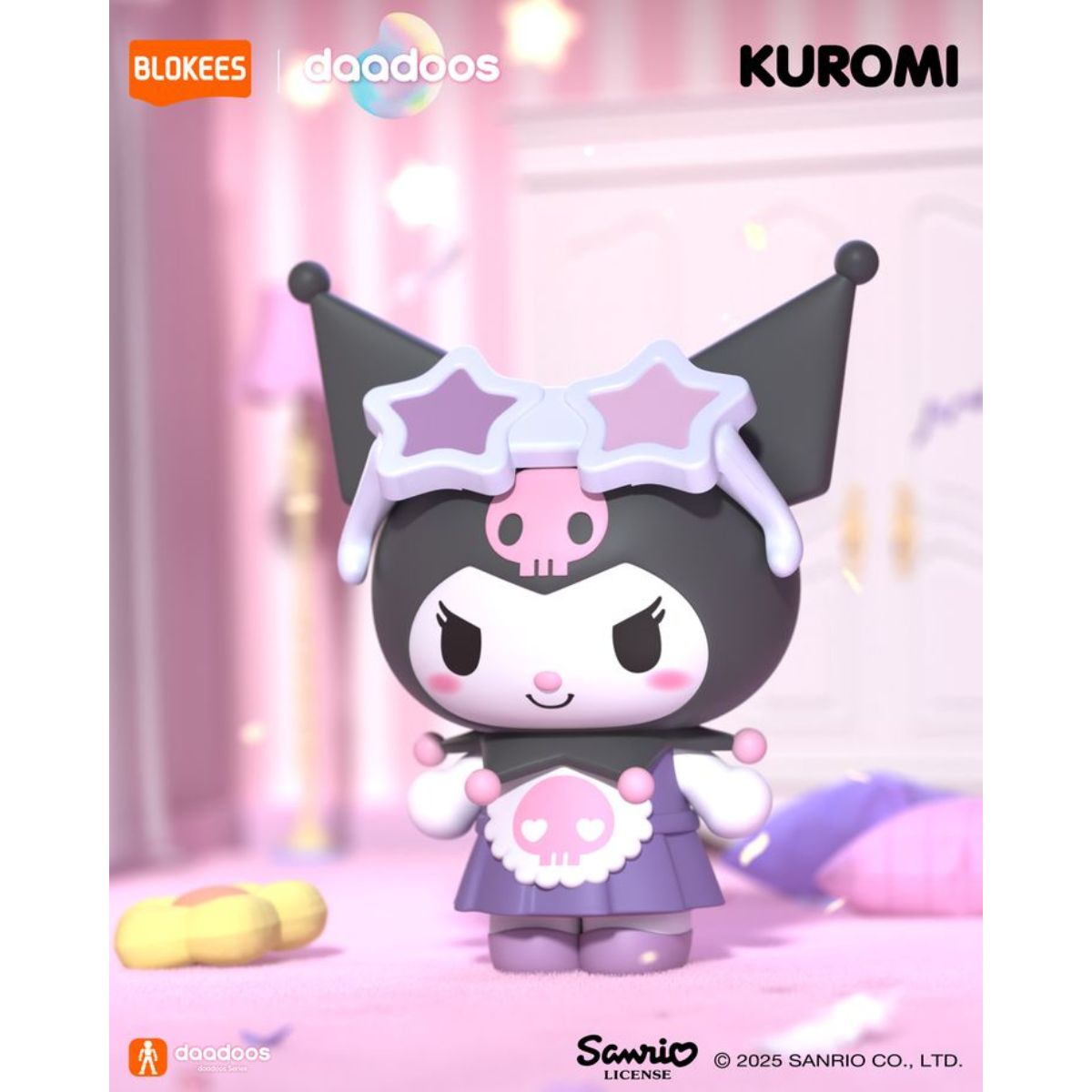 Đồ Chơi Mô Hình Sanrio Dadoos Bộ Sưu Tập Fun Magical Kuromi II BLOKEES 73521