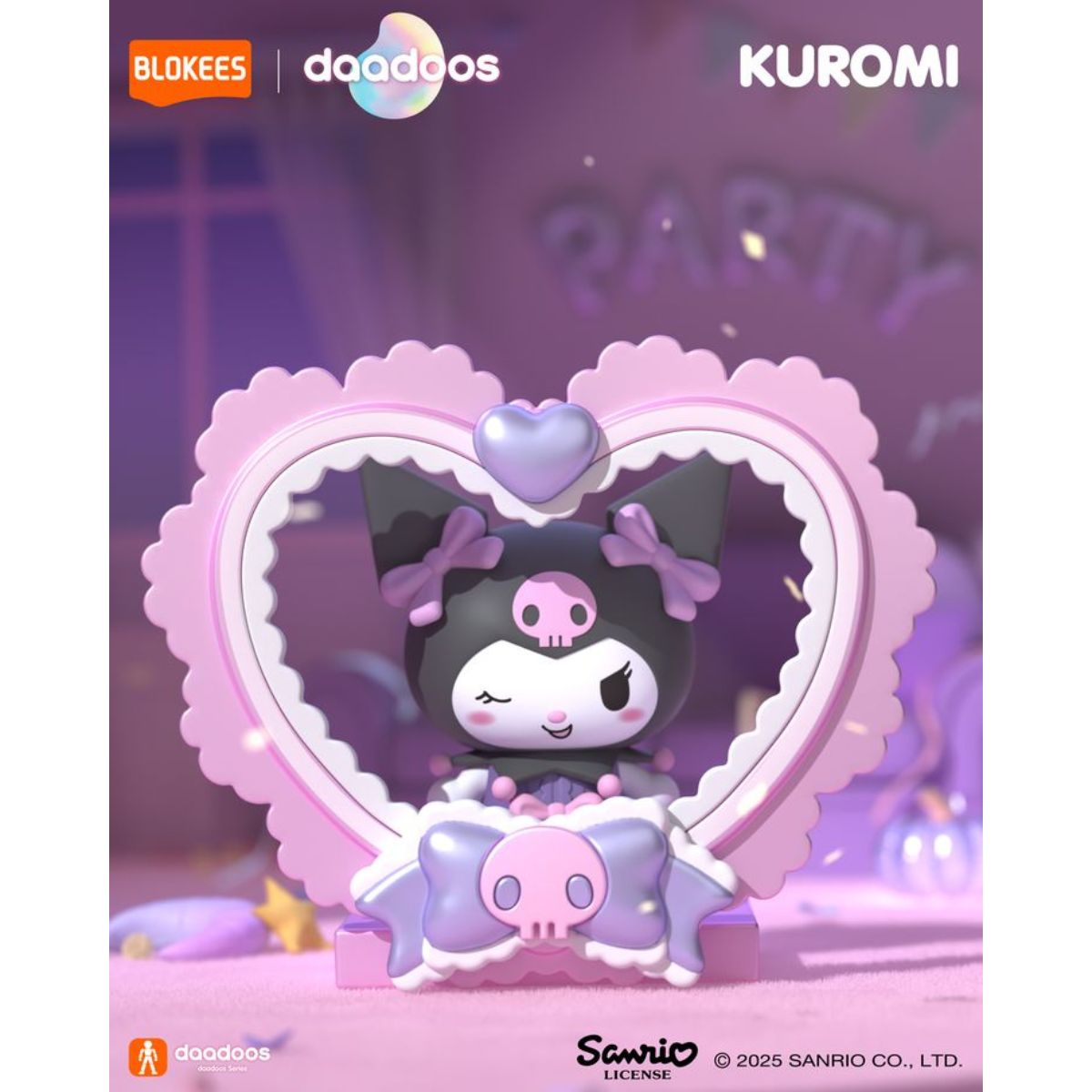 Đồ Chơi Mô Hình Sanrio Dadoos Bộ Sưu Tập Fun Magical Kuromi II BLOKEES 73521