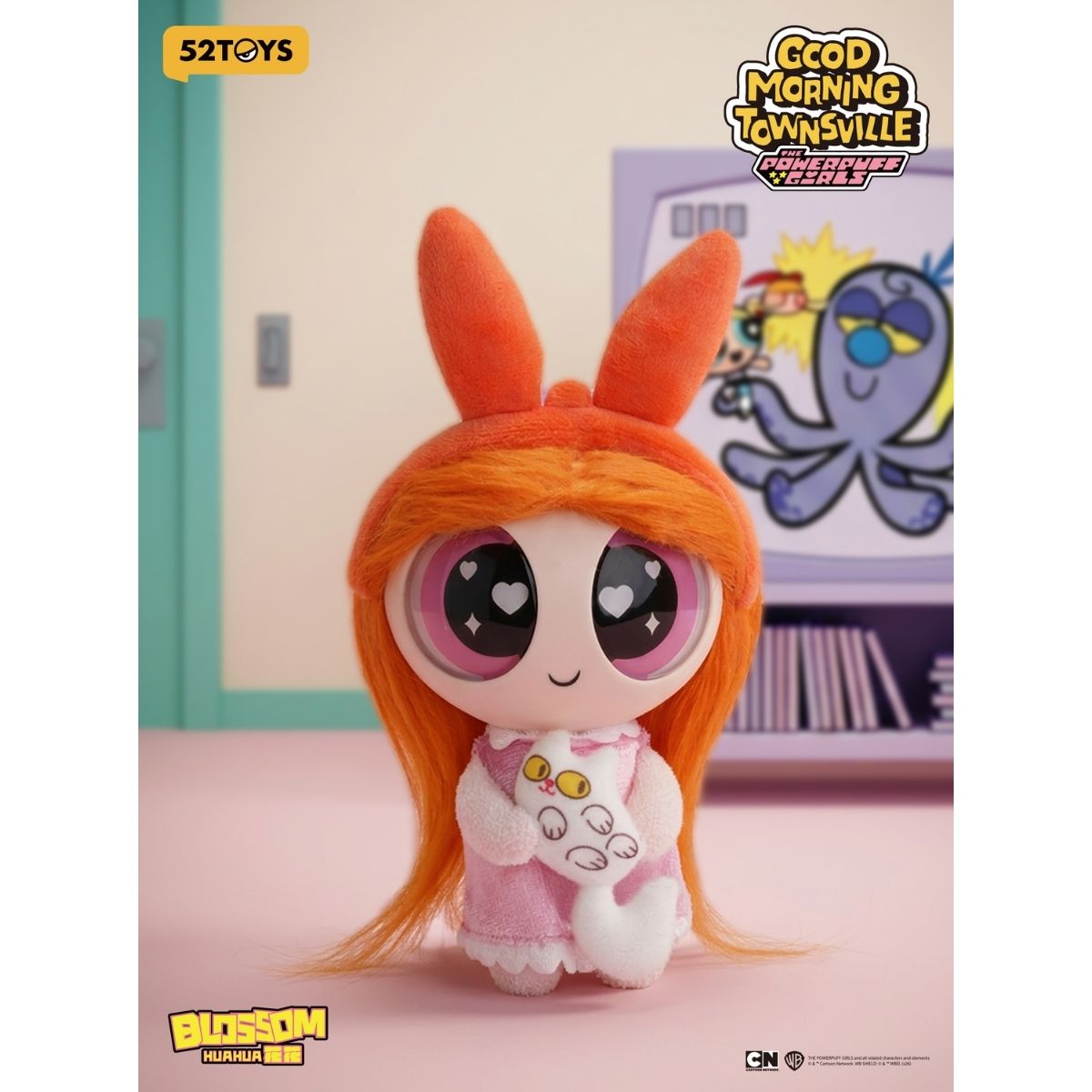 Đồ Chơi Mô Hình The Powerpuff Good Morning Townsville Plush Charm 52TOYS 6958985057813