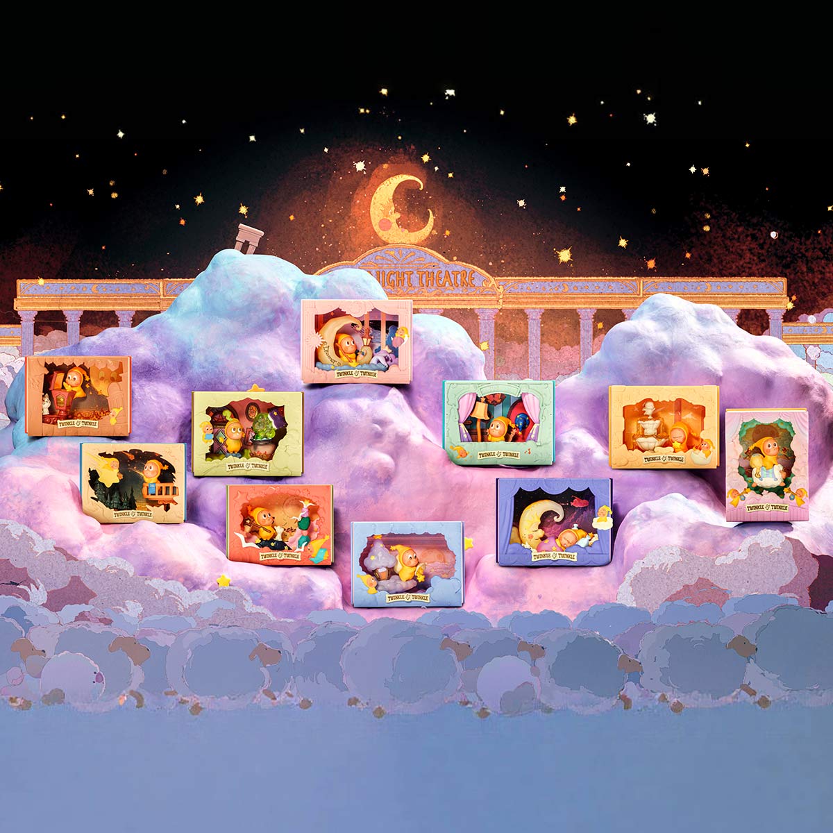 Mô Hình Twinkle Twinkle Light Up Series Scene Sets POP MART 6941313021372