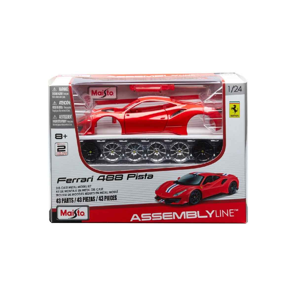 Đồ Chơi Mô Hình Xe Lắp Ráp 1:24 Ferrari 488 Pista Maisto Mt39018