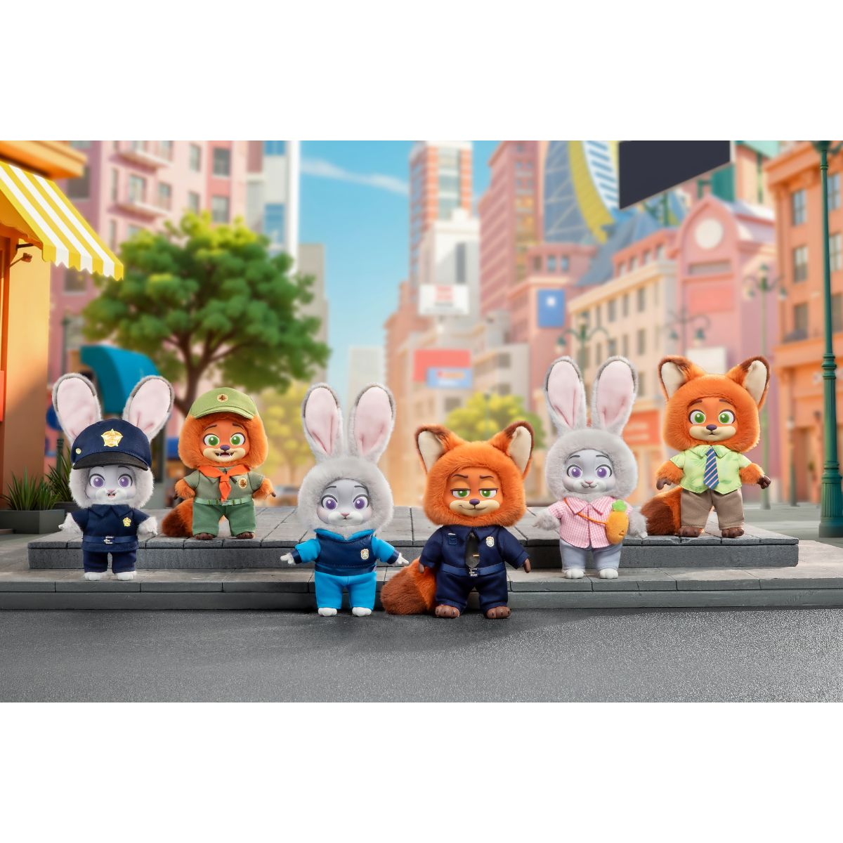 Model Toy Zootopia Nick & Judy's Growth Journey Vinyl Plush TOP