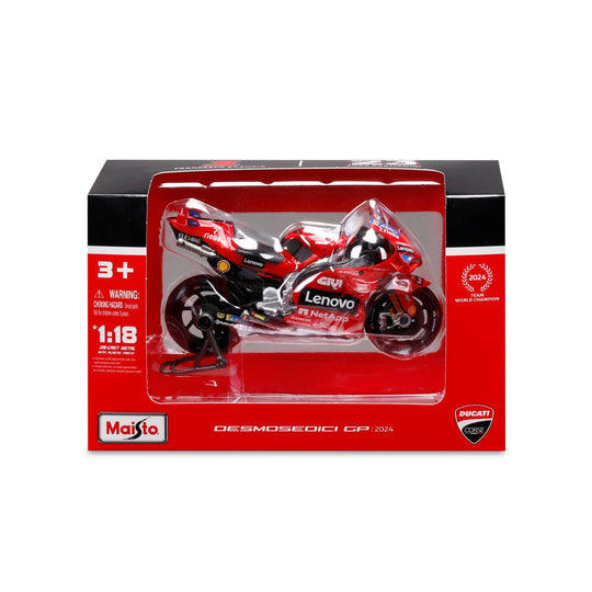 Đồ Chơi Xe Mô Hình Mô Tô Tỉ Lệ 1:18 GP Racing - Ducati Lenovo Team 2024 MAISTO 36398