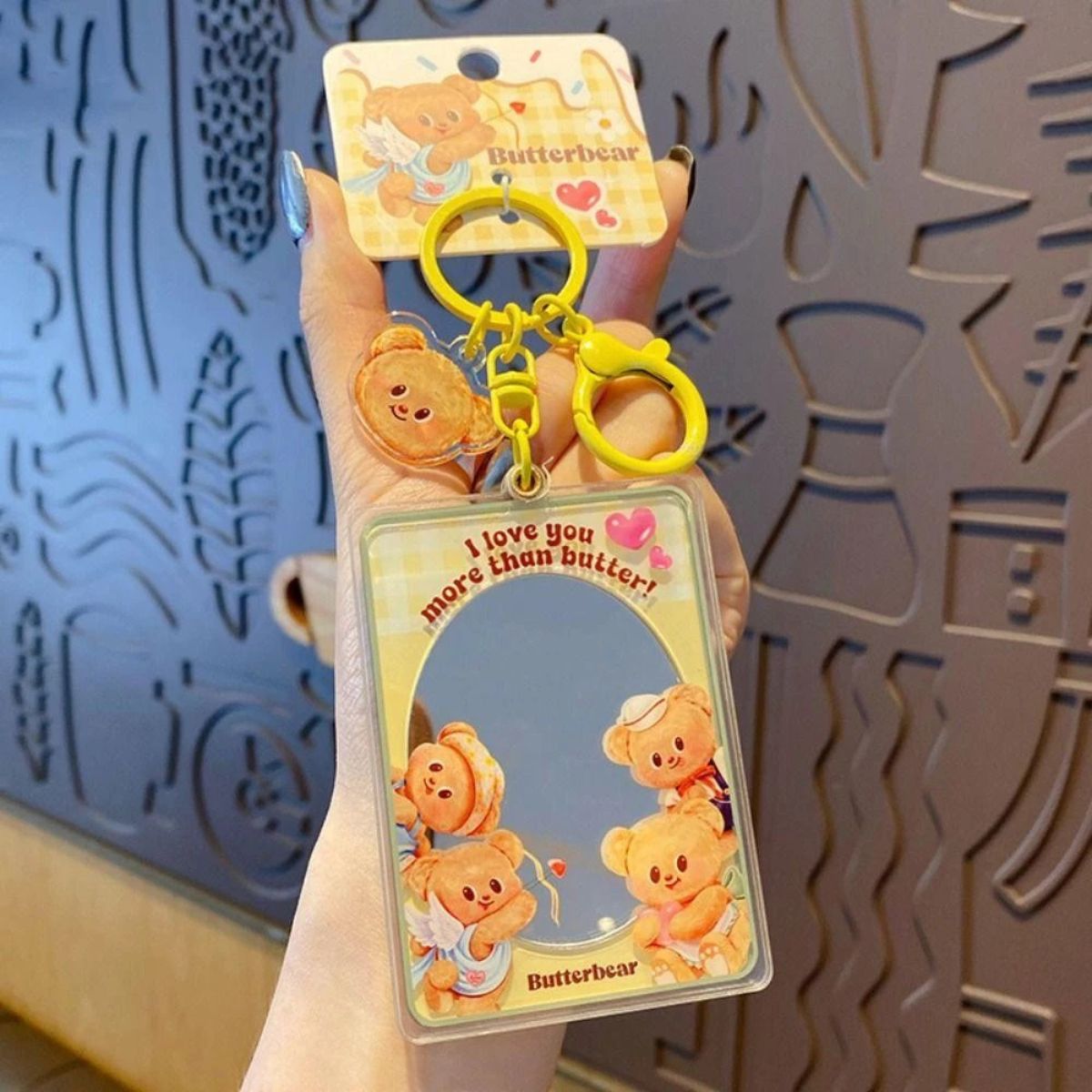 Móc Khóa Butter Bear Kèm Gương OTHER GIRL BRANDS YZ0697-01