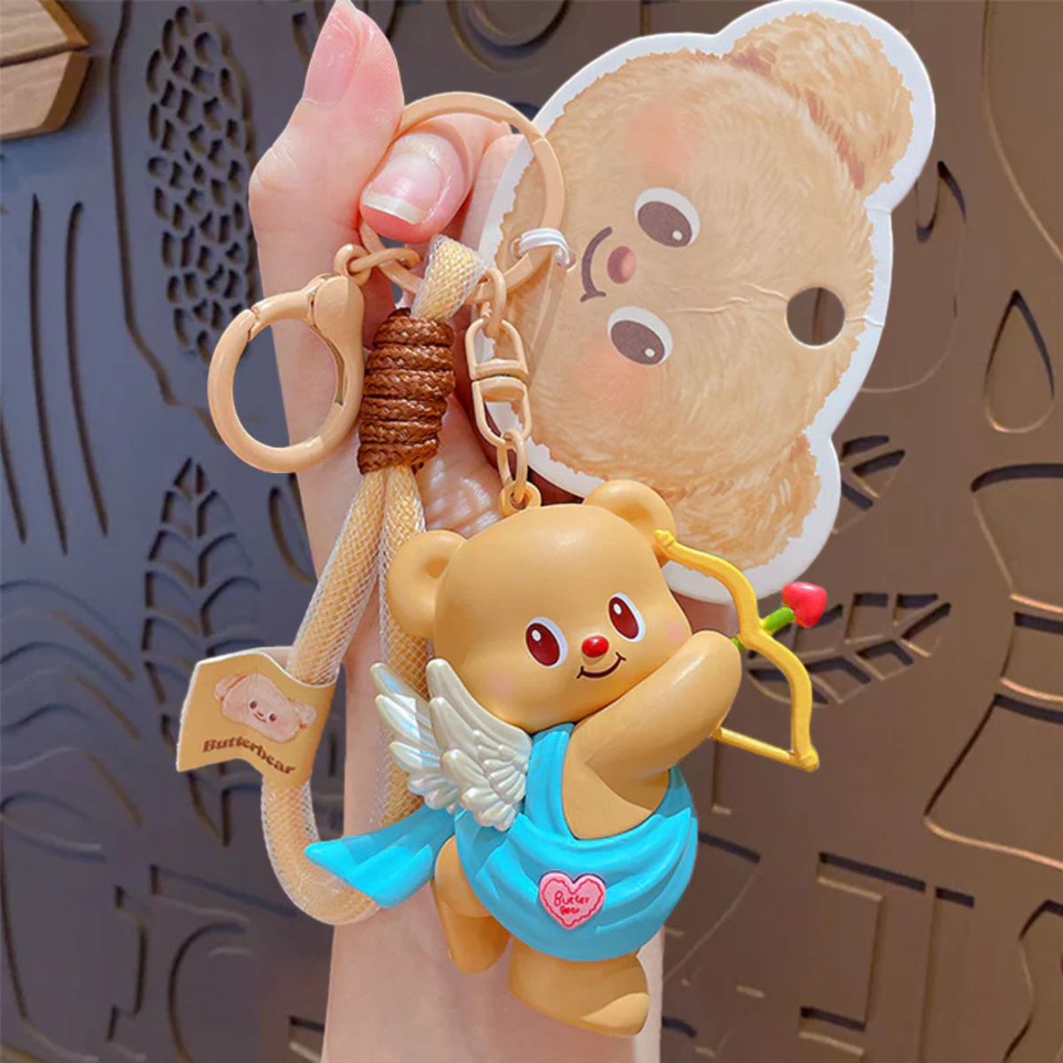 Móc Khóa Butter Bear Thần Cupid OTHER GIRL BRANDS YZ0675-02