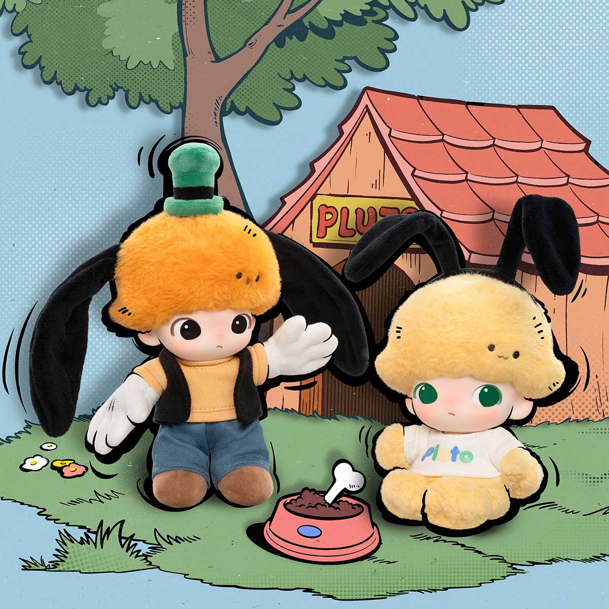 Móc Khóa Dimoo World × Disney Series-Vinyl Plush Keychain POP MART 6931571057756